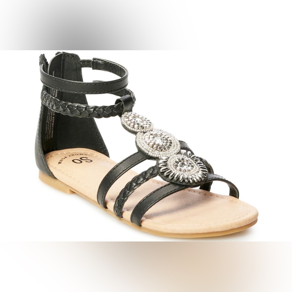 So black “Priscilla style” sandals size size 5